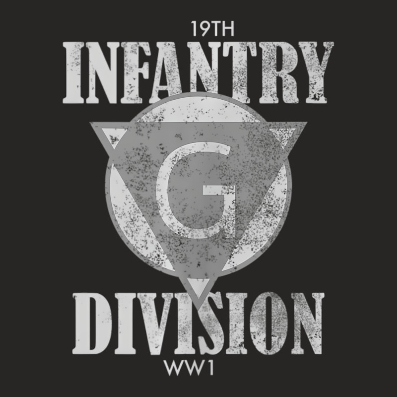 Ww1 19th Infantry Division (distressed) Tank Top Ladies Fitted T-Shirt by heffopance | Artistshot