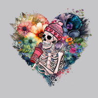 Valentines Day Vintage Flowers Heart Skeleton T Sh Baby Bodysuit | Artistshot