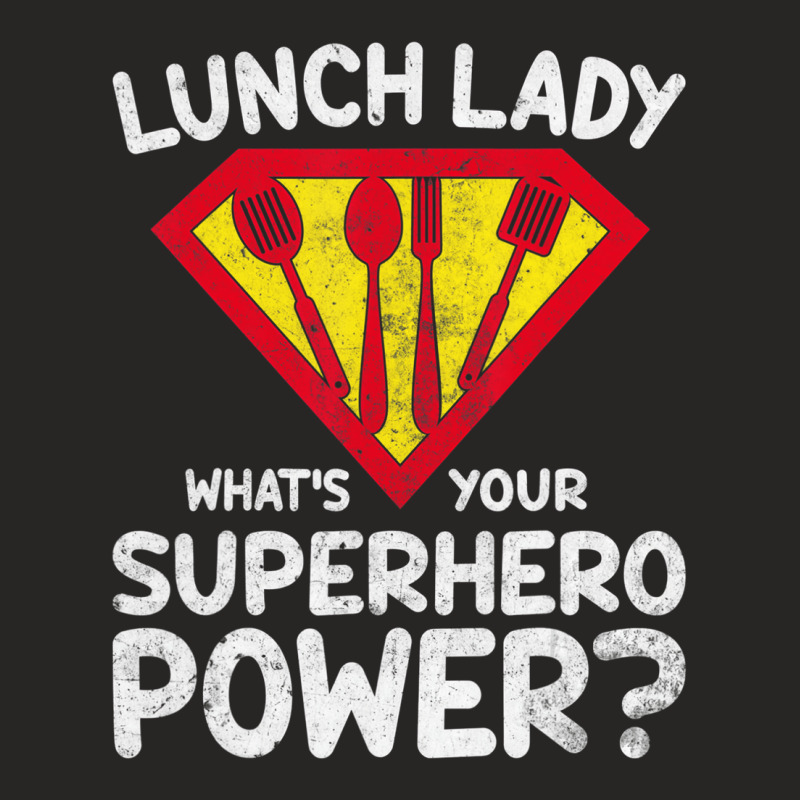 Superhero Lunch Lady Back To School Novelty T Shir Ladies Fitted T-Shirt by tamicam | Artistshot