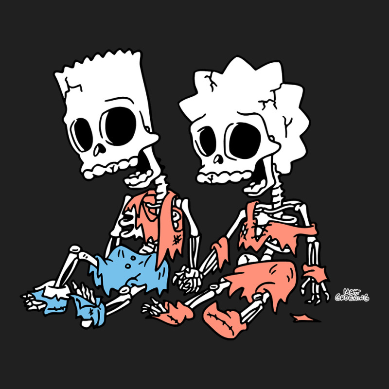 The Simpsons Bart And Lisa Skeletons Treehouse Of Ladies Polo Shirt by saterseim | Artistshot