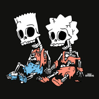 The Simpsons Bart And Lisa Skeletons Treehouse Of Scorecard Crop Tee | Artistshot