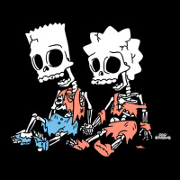 The Simpsons Bart And Lisa Skeletons Treehouse Of Cropped Sweater | Artistshot