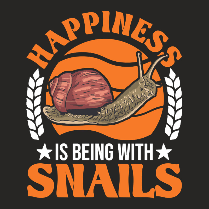 Limited Edition Happiness Is Being With Snails Sna Ladies Fitted T-Shirt by rebeccacameron | Artistshot