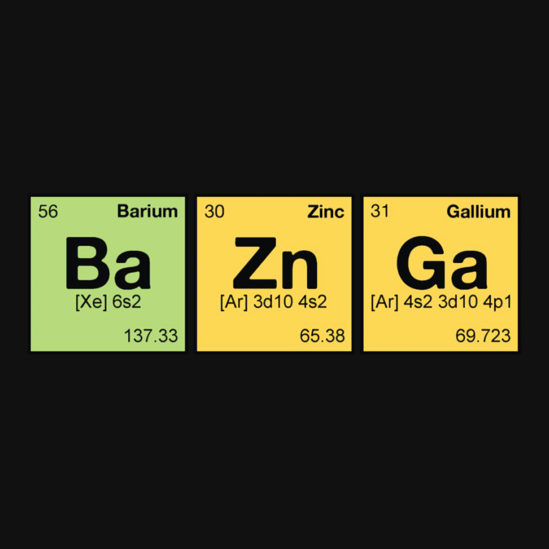 Ba Zn Ga!   Periodic Elements Scramble 1 Graphic T-shirt by venooskafilav | Artistshot