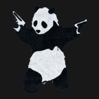 Banksy Panda With Guns Flannel Shirt | Artistshot