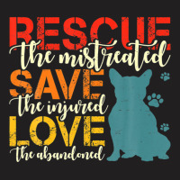 Rescue Save Love Cute Animals Rescue Foster Dog Ca T-shirt | Artistshot