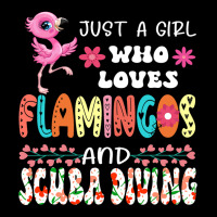 Just A Girl Who Loves Flamingos And Scuba Diving F Adjustable Cap | Artistshot