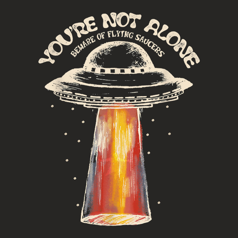 Ufo Flying Saucer Invasion 1950's Sience Fiction A Ladies Fitted T-Shirt by saterseim | Artistshot