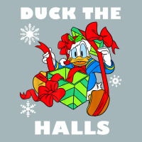 Duck The Halls Christmas Portrait Unisex Sherpa-lined Denim Jacket | Artistshot