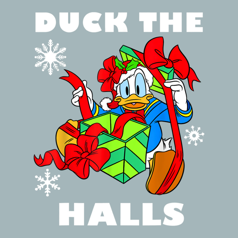 Duck The Halls Christmas Portrait Unisex Sherpa-Lined Denim Jacket by venooskafilav | Artistshot