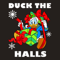 Duck The Halls Christmas Portrait Tank Top | Artistshot