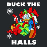 Duck The Halls Christmas Portrait Crewneck Sweatshirt | Artistshot