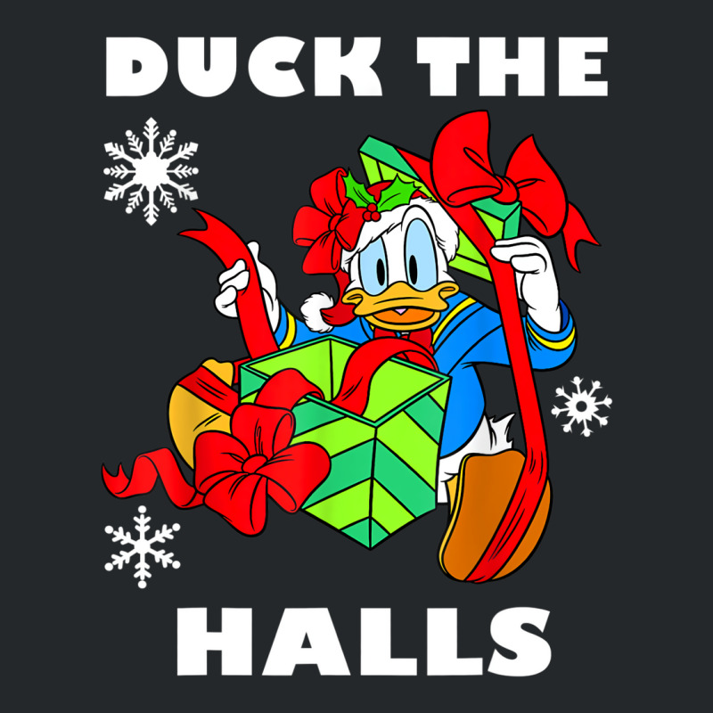 Duck The Halls Christmas Portrait Crewneck Sweatshirt by venooskafilav | Artistshot