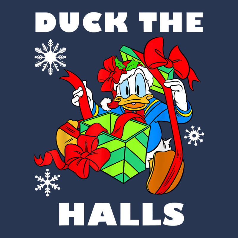 Duck The Halls Christmas Portrait Men Denim Jacket by venooskafilav | Artistshot