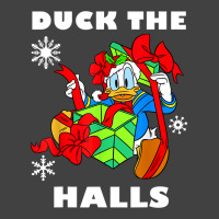 Duck The Halls Christmas Portrait Vintage T-shirt | Artistshot