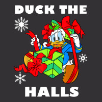 Duck The Halls Christmas Portrait Vintage Hoodie And Short Set | Artistshot