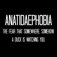 Anatidaephobia   The Fear That Somewhere V-neck Tee | Artistshot