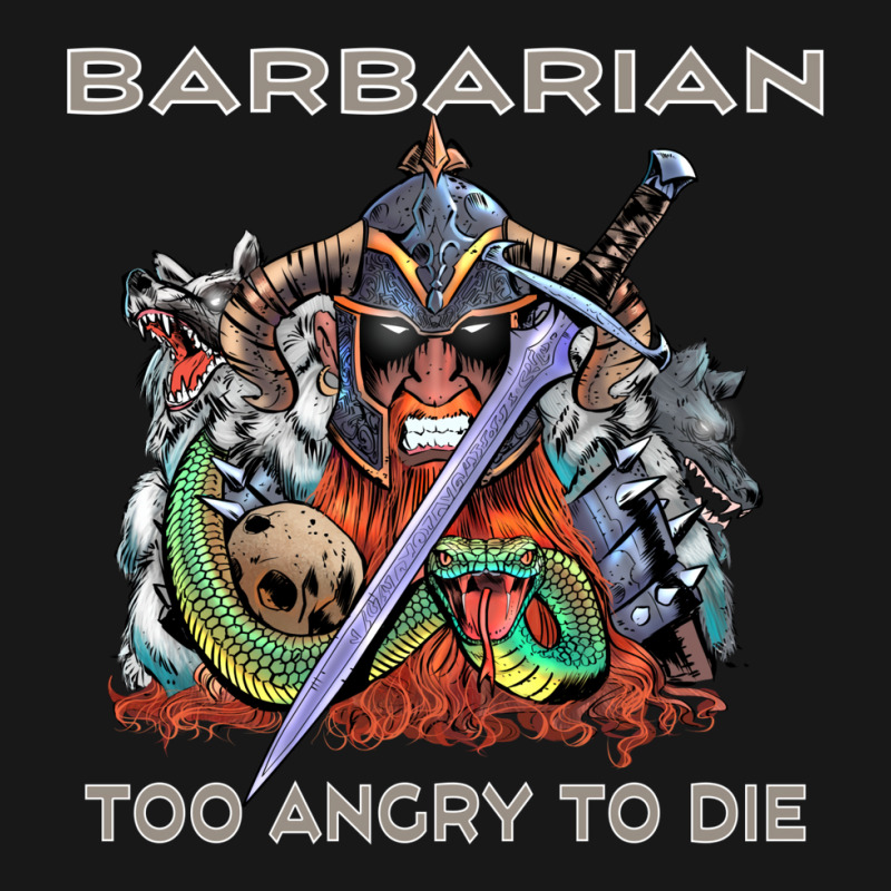 Barbarian   Too Angry To Die Flannel Shirt by gavicadiselah | Artistshot