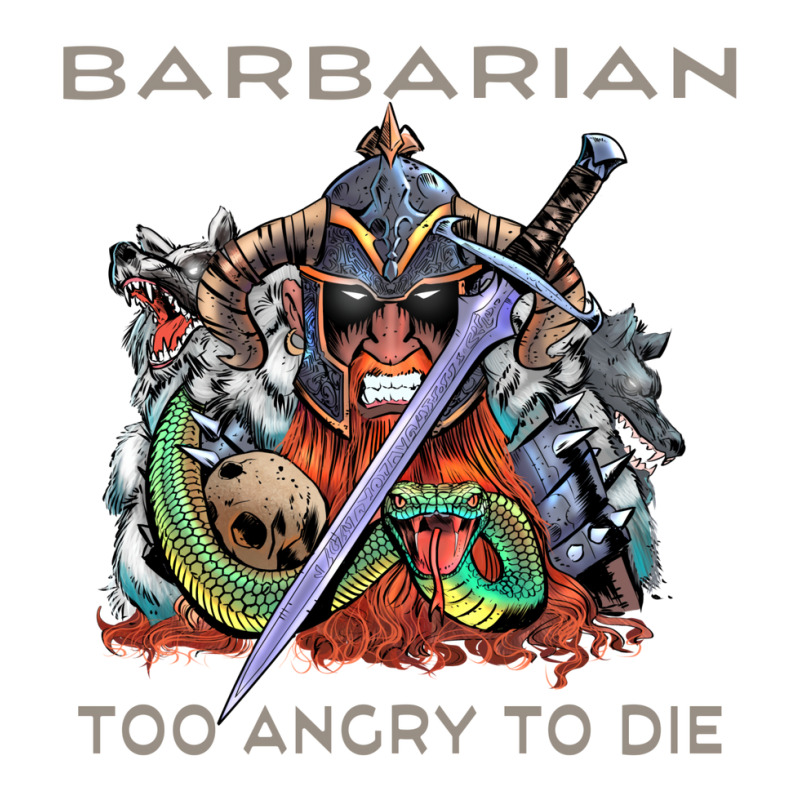 Barbarian   Too Angry To Die Zipper Hoodie by gavicadiselah | Artistshot