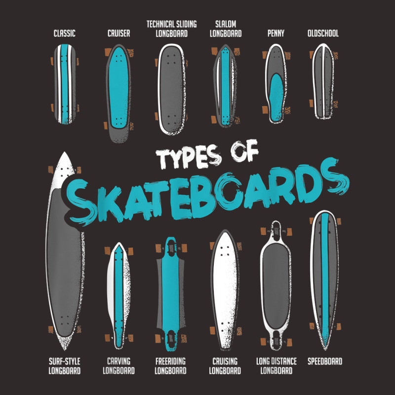 Types Of Skateboards Retro Boy Girl Skateboard Gif Racerback Tank by coyagota | Artistshot