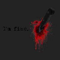 I'm Fine Bloody Halloween T Shirt Backpack | Artistshot