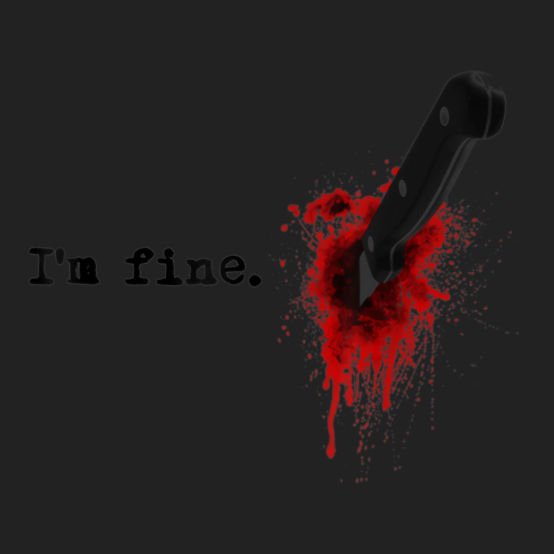 I'm Fine Bloody Halloween T Shirt Backpack | Artistshot