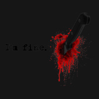 I'm Fine Bloody Halloween T Shirt Active Duffel | Artistshot