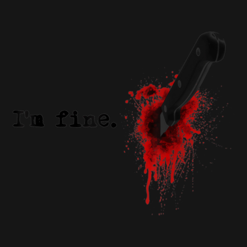 I'm Fine Bloody Halloween T Shirt Active Duffel | Artistshot