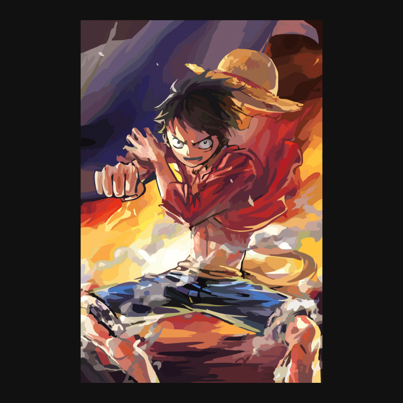 One Piece Anime - Luffy Stainless Steel Water Bottle. By Artistshot