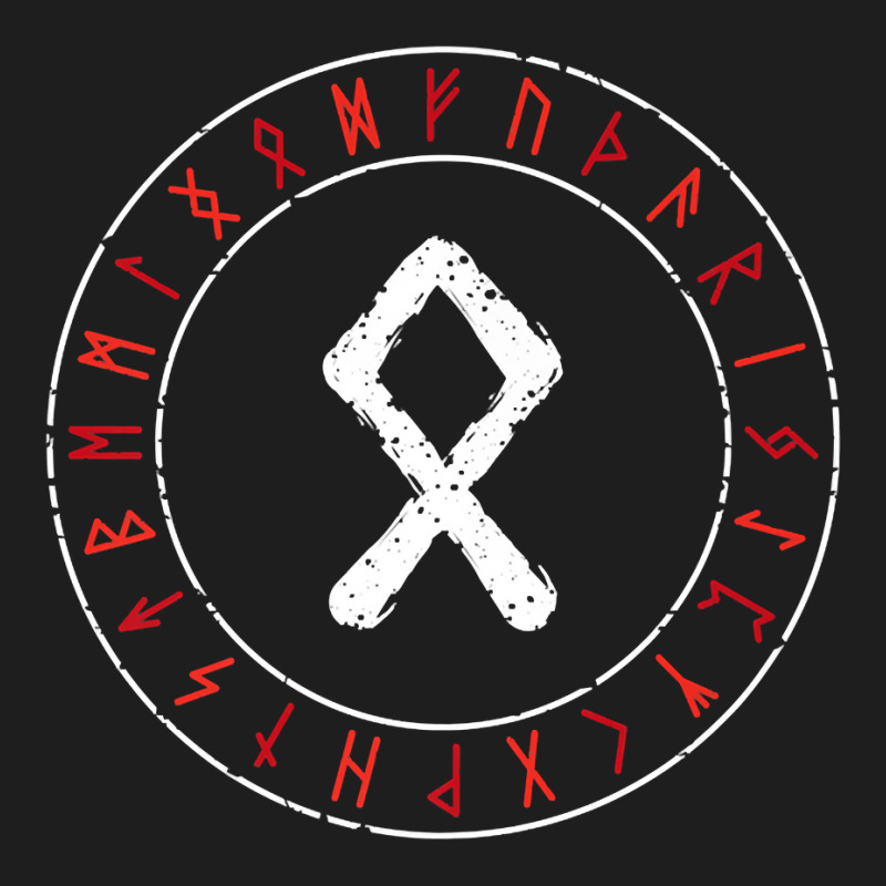 Viking Rune Othala Runic Circle Norse Mythology Ce Classic T-shirt by saterseim | Artistshot