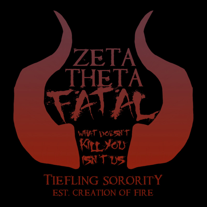 Zeta Theta Fatal   Tiefling Sorority Adjustable Cap by raizagretich | Artistshot