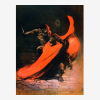 Frank Frazetta   Conan The Barbarian 1 Portrait Canvas Print | Artistshot