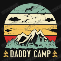 Mountain Tree Campfire Happy Camping Day Daddy Cam Baby Beanies | Artistshot