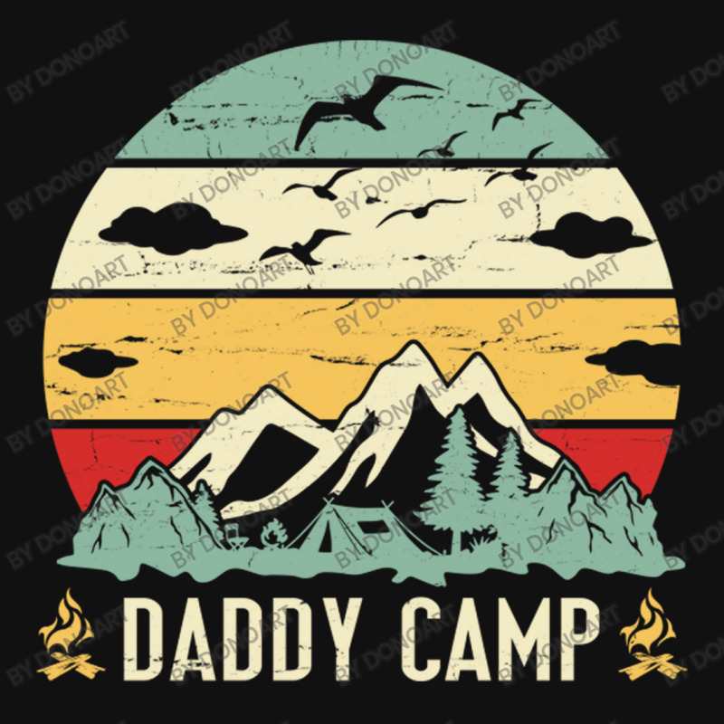 Mountain Tree Campfire Happy Camping Day Daddy Cam Baby Beanies by DonoArt | Artistshot