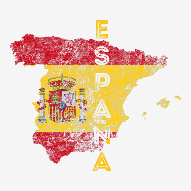 Spanish Map And Flag Souvenir   Distressed Espana Adjustable Cap | Artistshot