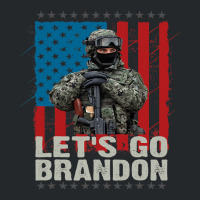 Lets Go Brandon Veteran Soldier American Flag Map Crewneck Sweatshirt | Artistshot