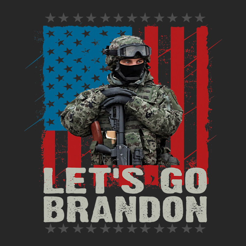 Lets Go Brandon Veteran Soldier American Flag Map Men's T-shirt Pajama Set | Artistshot