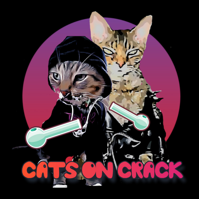 Cats On Crack Pocket T-shirt | Artistshot