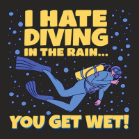 Hate Diving In The Rain You Get Wet Snorkeling Oce Ladies Fitted T-shirt | Artistshot