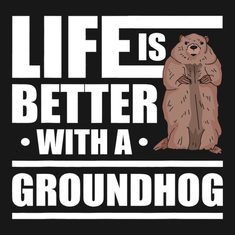 Life Is Better With A Groundhog Woodchuck Marmot 1 Flannel Shirt by XAVIERESPREE | Artistshot