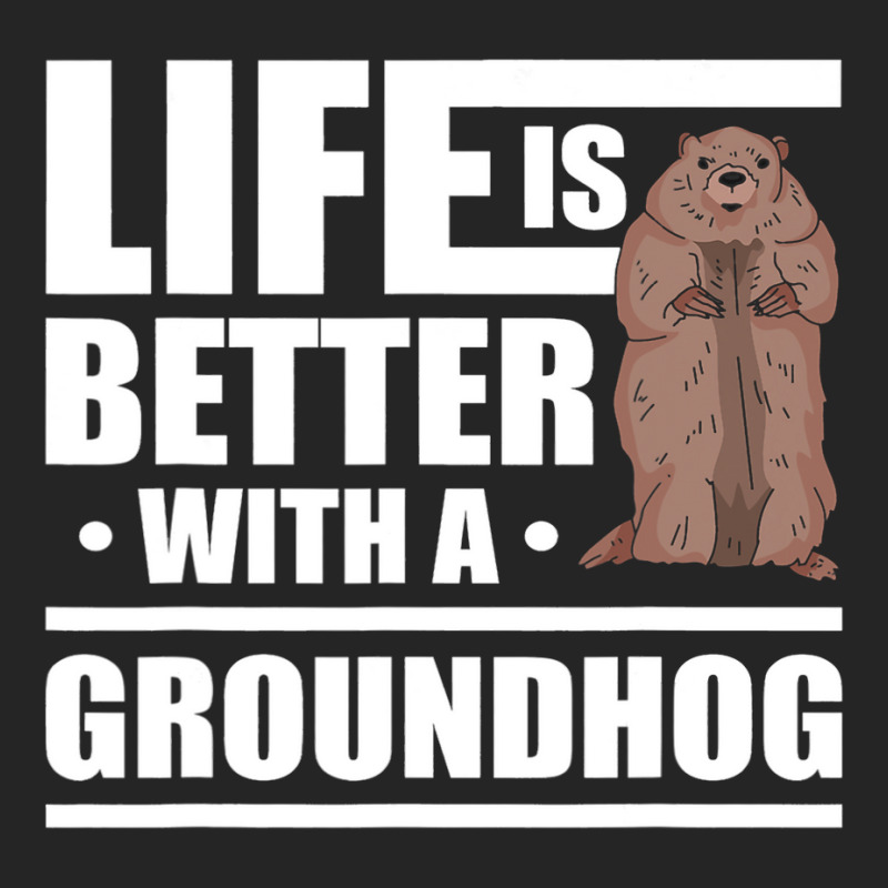 Life Is Better With A Groundhog Woodchuck Marmot 1 Unisex Hoodie by XAVIERESPREE | Artistshot