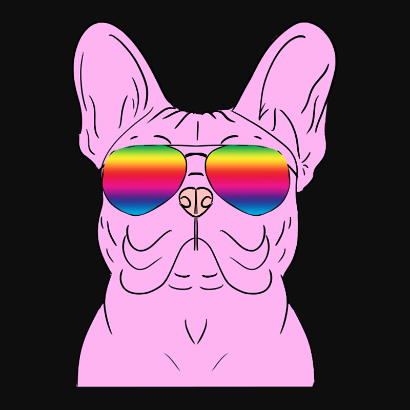 Trending Hipster Pink Frenchie French Bulldog Dog Crop Top by rebeccacameron | Artistshot