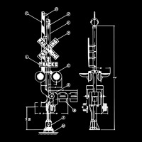 Vintage Railway Model10 Crossing Patent Drawing Mo Baby Tee | Artistshot