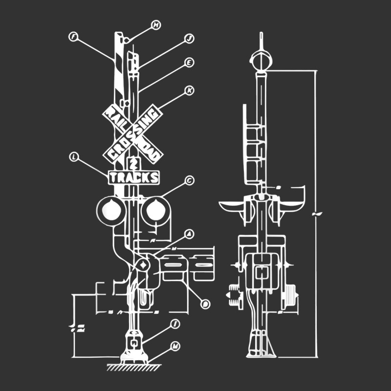 Vintage Railway Model10 Crossing Patent Drawing Mo Baby Bodysuit | Artistshot