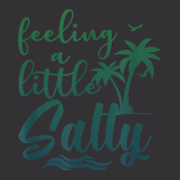 Feeling A Little Salty Summer Vibes Beach Vacay Su Vintage Hoodie | Artistshot