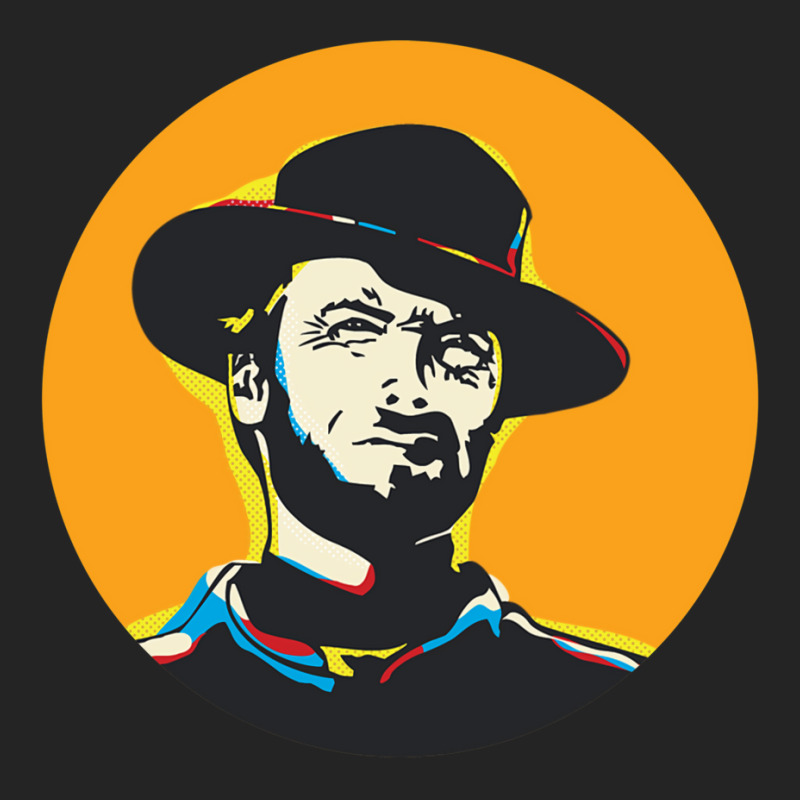 Clint Eastwood Pop Art Portrait 3/4 Sleeve Shirt | Artistshot