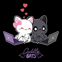 Cute Little Bats Working Together Cropped Hoodie | Artistshot