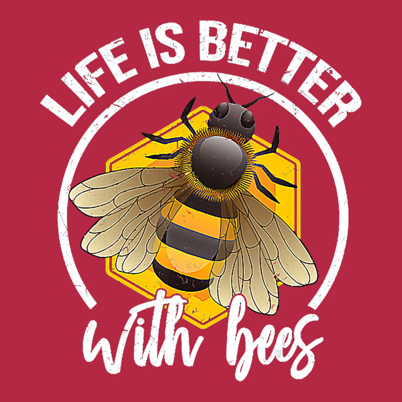 Funny Life Is Better With Bees Love Honey Lover T Champion Hoodie | Artistshot