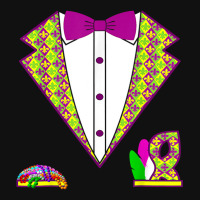 Mardi Gras Tuxedo 2023 Tux Fat Tuesday Party Costu Graphic T-shirt | Artistshot