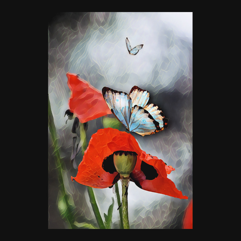 Poppies And Butterflies T  Shirt Poppies And Butterflies T  Shirt Baby Beanies | Artistshot